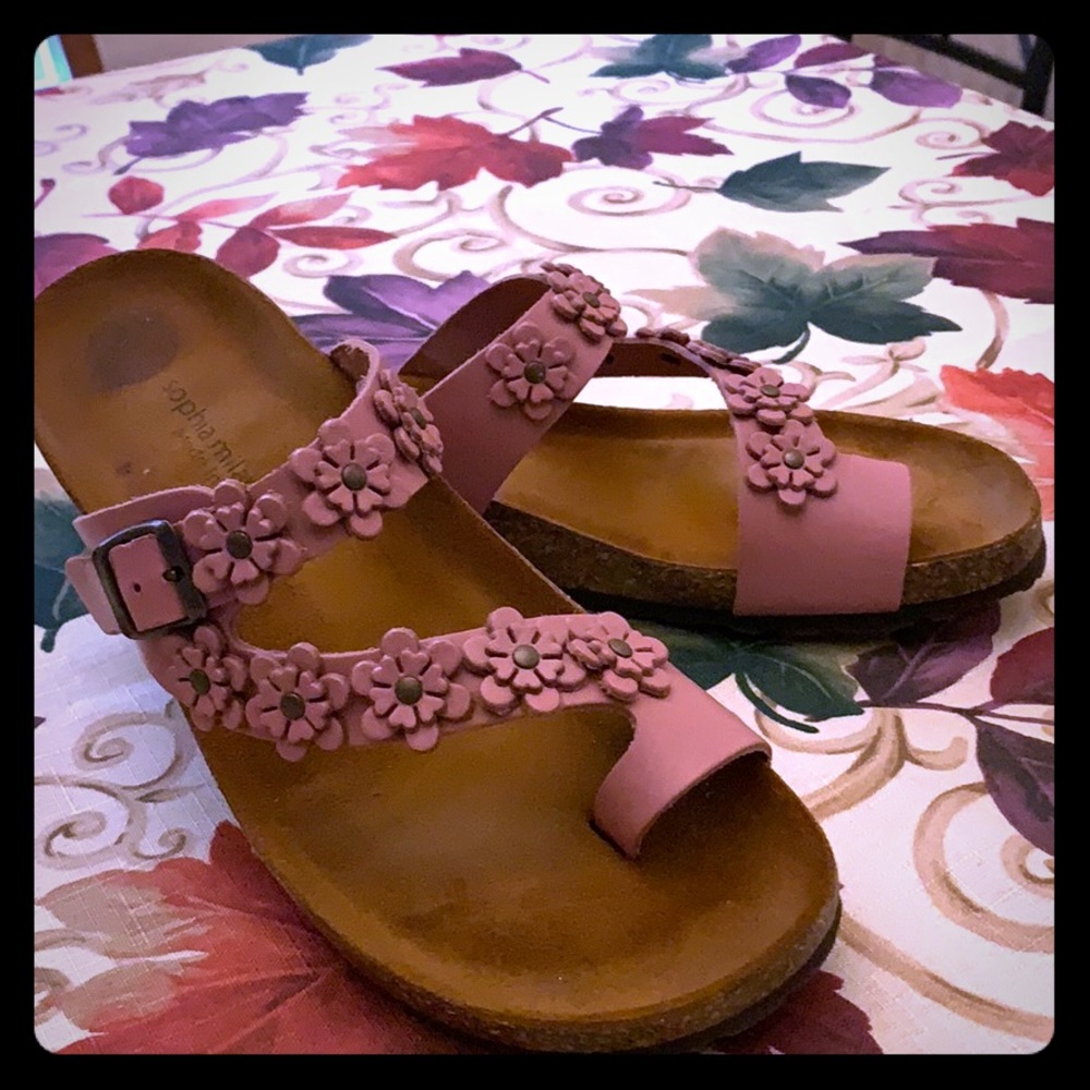 Italian leather sandals 8.5 women’s